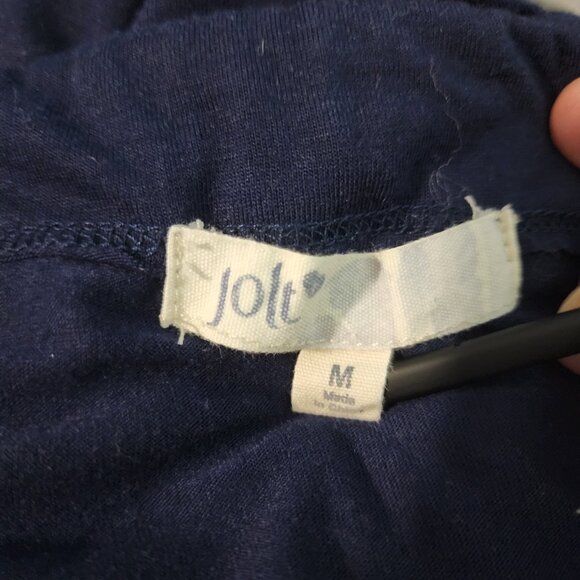 JOLT Size Medium Blue Floral Boho Beach Square Neck Pleated Strappy Tank Top EUC - Picture 7 of 9